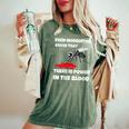 Power In The Blood Mosquito Religion Pun Christian Women's Oversized Comfort T-Shirt Moss