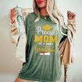 Proud Mom Of A 2024 Graduate For Family Graduation Women's Oversized Comfort T-Shirt Moss