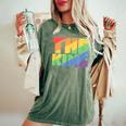 Rainbow Lgbtq Drag King Women's Oversized Comfort T-Shirt Moss