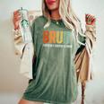 Retro Bruh Formerly Known As Mom Mother's Day Women's Oversized Comfort T-Shirt Moss