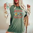 Retro End Of School Year Teacher Summer Last Day Women's Oversized Comfort T-Shirt Moss