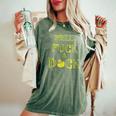 Retro Fuck A Duck Sarcasm Adult T Women's Oversized Comfort T-Shirt Moss