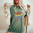 Retro Student Council Vibes Groovy School Student Council Women's Oversized Comfort T-Shirt Moss