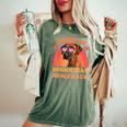 Ridgeback Queen Of Rhodesian Ridgeback Owner Vintage Women's Oversized Comfort T-Shirt Moss