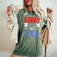 Sorry About My Wife Quote For Husband Women's Oversized Comfort T-Shirt Moss