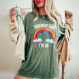 Sounds Gay I'm In Rainbow Lgbt Pride Gay Women's Oversized Comfort T-Shirt Moss