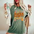Super Groovy Counselor Retro 70S Hippie School Counseling Women's Oversized Comfort T-Shirt Moss