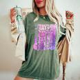 Taylor First Name I Love Taylor Girl Groovy 80'S Vintage Women's Oversized Comfort T-Shirt Moss