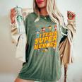 I Teach Superheroes First Grade Teacher Prek Teacher Women's Oversized Comfort T-Shirt Moss