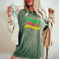 Tequila Lime Sunshine Retro Groovy Cinco De Mayo Drinking Women's Oversized Comfort T-Shirt Moss