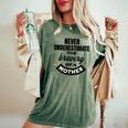 Never Underestimate The Bravery Of A Mother Cute Women's Oversized Comfort T-Shirt Moss