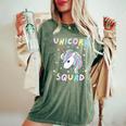 Unicorn Squad Cute Rainbow Lover Family Birthday Girls Party Women's Oversized Comfort T-Shirt Moss