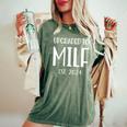 Upgraded To Milf Est 2024 Soon To Be Mom Womens Women's Oversized Comfort T-Shirt Moss