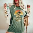 Vintage Chicken Dad Chicken Lovers Daddy Father's Day Women's Oversized Comfort T-Shirt Moss