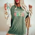 Vintage Hospice Nurse Appreciation Week Nursing Hospice Cna Women's Oversized Comfort T-Shirt Moss