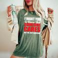 I Want You To Know That Someone Cares Not Me Sarcastic Women's Oversized Comfort T-Shirt Moss