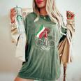 When In Rome Beautiful Woman Italy Women's Oversized Comfort T-Shirt Moss