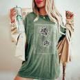 White Spider Lily In Japanese Grunge Anime Floral Aesthetic Women's Oversized Comfort T-Shirt Moss