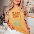 19 Years 228 Months Of Being Awesome Vintage 19Th Birthday Women's Oversized Comfort T-Shirt Mustard