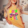 80'S Girl Music Eighties Fashion Lovers Nostalgic Women's Oversized Comfort T-Shirt Mustard