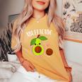 Abuelacado Spanish Grandma Avocado Baby Shower Women's Oversized Comfort T-Shirt Mustard