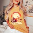 Arizona Roadrunner State Of Arizona Cactus Women's Oversized Comfort T-Shirt Mustard