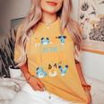 Aunt Of The Birthday Boy Dog Family Party Women's Oversized Comfort T-Shirt Mustard