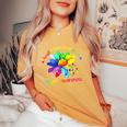 Autism Awareness Accept Understand Love Asd Sunflower Women Women's Oversized Comfort T-Shirt Mustard