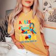 Autism Mom Doesn't Come With A Manual Autism Awarenes Women's Oversized Comfort T-Shirt Mustard