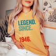 Awesome Since June 1946 Vintage 78Th Birthday Women Women's Oversized Comfort T-Shirt Mustard