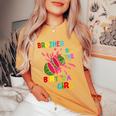 Baby Melon Brother Of The Birthday Girl Watermelon Family Women's Oversized Comfort T-Shirt Mustard