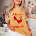Bday May Birthday A Queen Was Born In May Women's Oversized Comfort T-Shirt Mustard