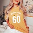 Birthday Twins 60Th 60 Years Old Brother Sister Twin Family Women's Oversized Comfort T-Shirt Mustard