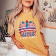 Bitch Get Out The Way Boom Firework 4Th Of July Women Women's Oversized Comfort T-Shirt Mustard