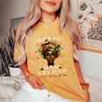 Black Mom Magic Unapologetically Melanin Queen Black History Women's Oversized Comfort T-Shirt Mustard