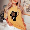 Black Woman Graduate Seniors Class Of 2024 African American Women's Oversized Comfort T-Shirt Mustard