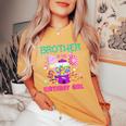 Brother Of The Birthday Girl Candyland Candy Birthday Women's Oversized Comfort T-Shirt Mustard
