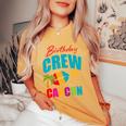 Cancun Trip Mexico Birthday Crew 2024 Beach Vacation Girl Women's Oversized Comfort T-Shirt Mustard