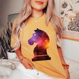 Chess Player Horse Knight Piece Chess Lover Women's Oversized Comfort T-Shirt Mustard