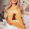 Chicken With Bandana If Mama Ain't Happy Ain't Nobody Happy Women's Oversized Comfort T-Shirt Mustard