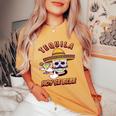 Cinco De Mayo Skull Sombrero Tequila Hoy Se Bebe Women's Oversized Comfort T-Shirt Mustard