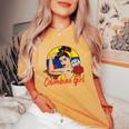 Colombia Girl Colombian Mujer Colombiana Flag Women's Oversized Comfort T-Shirt Mustard