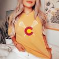 Colorado Flag Lacrosse Lax Player Team Coach Mom Dad Women's Oversized Comfort T-Shirt Mustard