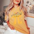 Cutie Pi Wildflower Flower Pi Day Girls Math Lover Women's Oversized Comfort T-Shirt Mustard