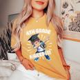 Dabbing Graduation Boy 4Th Grade Class Of 2021 Nailed It Women's Oversized Comfort T-Shirt Mustard