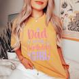 Dad Of The Birthday Girl Butterfly Party Matching Family Women's Oversized Comfort T-Shirt Mustard