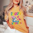 Daddy Of The Birthday Girl Rolling Skate Family Party Women's Oversized Comfort T-Shirt Mustard