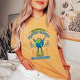 Earth Day Teacher The Future Of Earth Is In My Classroom Women's Oversized Comfort T-Shirt Mustard