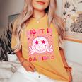 Eight Is A Vibe Groovy 8Th Birthday 8Yr Old 8 Year Old Girls Women's Oversized Comfort T-Shirt Mustard