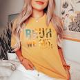 End Of School Year Teacher Summer Bruh We Out Teachers Women's Oversized Comfort T-Shirt Mustard